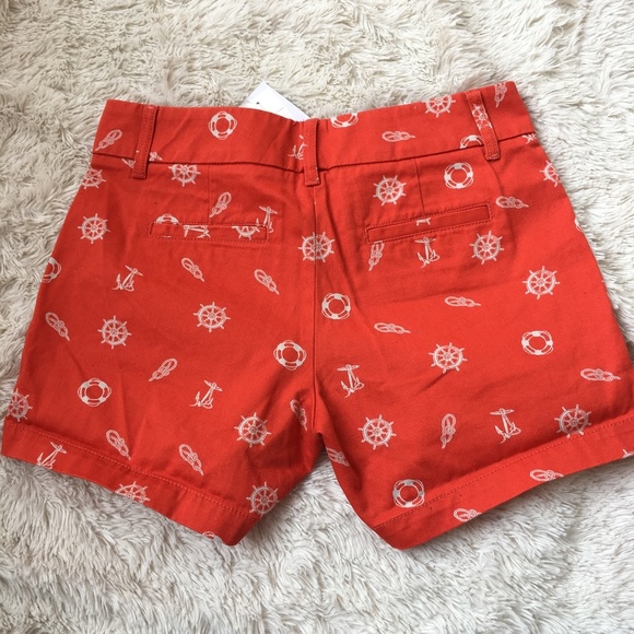 NWT J.Crew: Nautical Print Chino Shorts - Picture 2 of 5